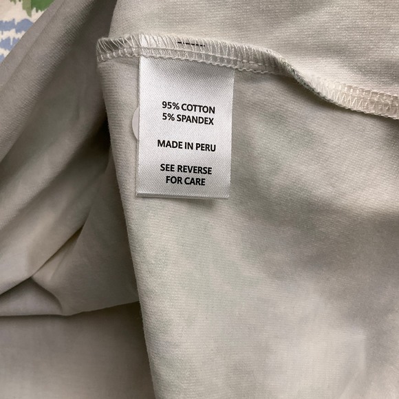 Spartina 449 Island Dress Women XLarge Beige Blue Peeples Song Floral Fringe - Picture 7 of 13